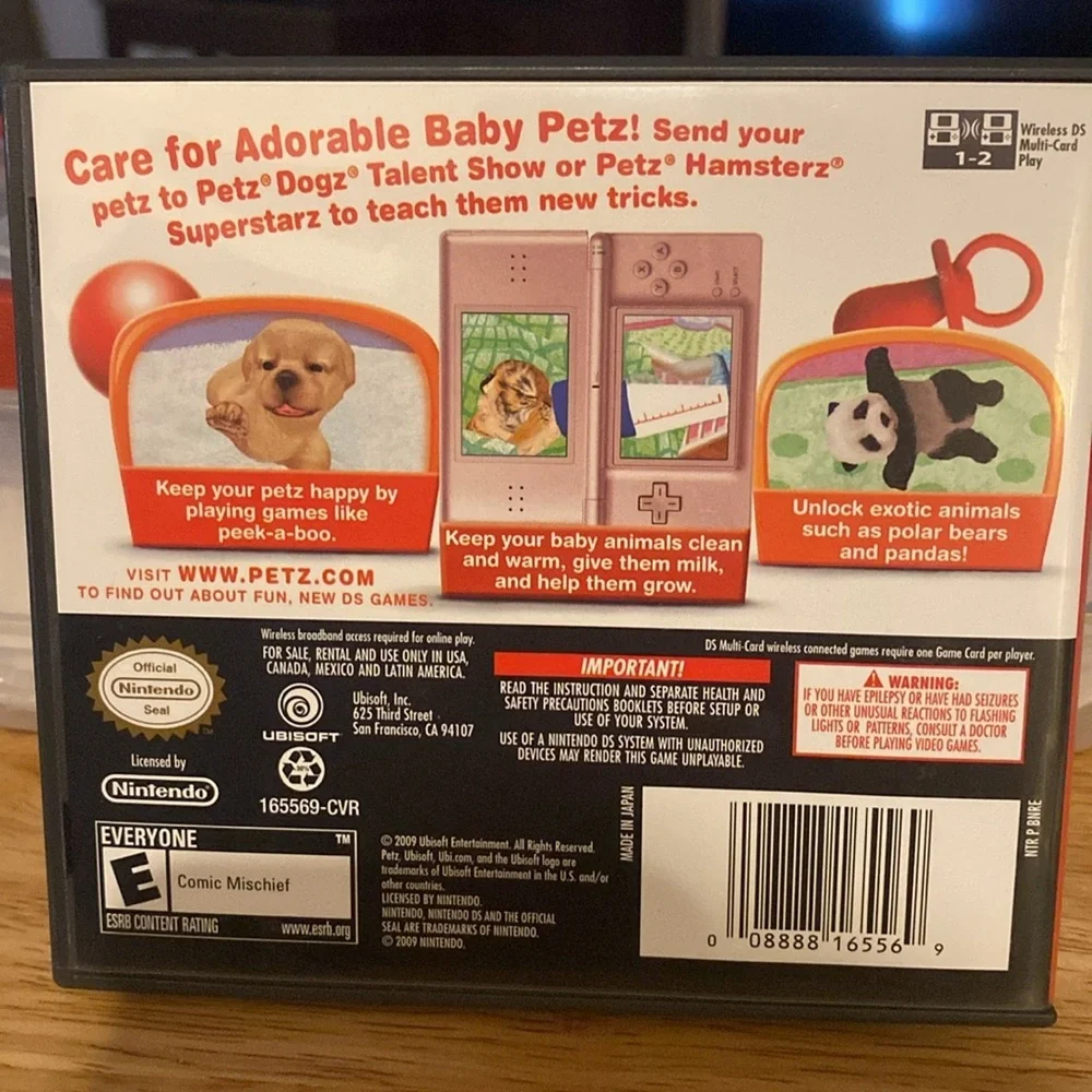 Nintendo DS game Petz Nursery